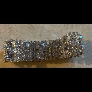 Silver crystal bracelet